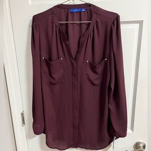 NWT Apt 9 Button-Down Blouse